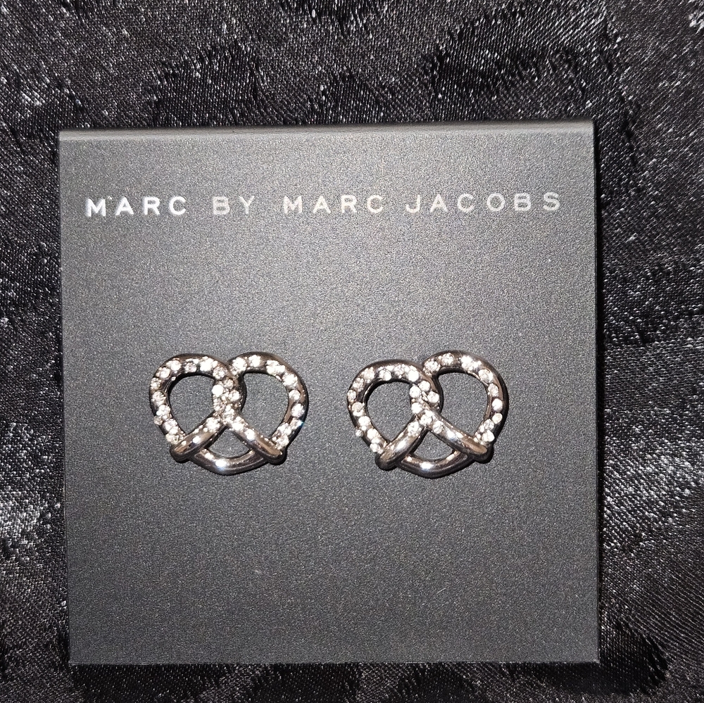 Marc Jacobs Silver Pretzel Earrings